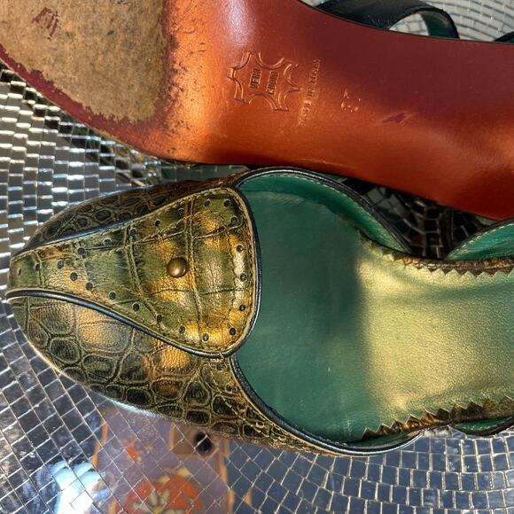 Italian kitten heel Mary Jane shoes size 37 - Picture 15 of 16